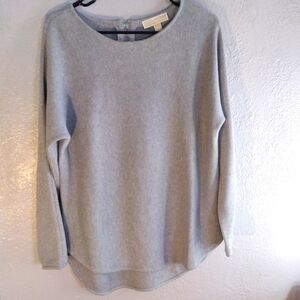 Classic Cotton Blend Michael Kors Sweater with Zipper Back M